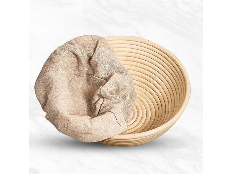 Cestini Banneton 8, 9, 10 Pollici Rotondi e Ovali in Rattan