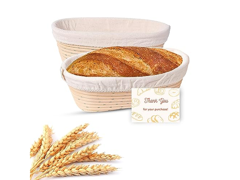 Cestino per Lievitazione Banneton 9 Pollici 10 Pollici Ovale Rotondo per Baguette