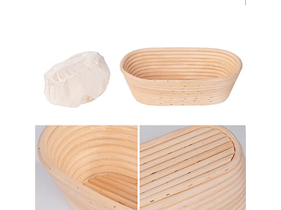 Cestino per Lievitazione Banneton 9 Pollici 10 Pollici Ovale Rotondo per Baguette