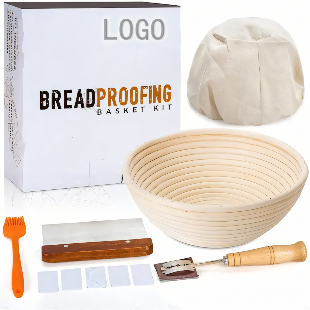 cestino per la lievitazione con logo personalizzato