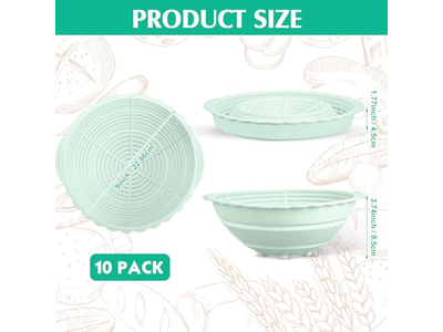 Set di Panificazione Couche <u><a href='https://it.bannetonbasket.com'>cestini per lievitazione</a></u> del Pane Banneton