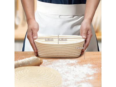 Cestini per Pane del Panettiere Fodera per Friggitrice ad Aria Vassoio di Panificazione 9 Pollici