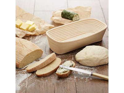Panificazione con un Banneton 10 Pollici Ovali Banneton per Modellare il Sourdough