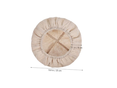 Forniture per Panificazione Utensili per la Preparazione del Pane Cestino con Coperchio Set di 2