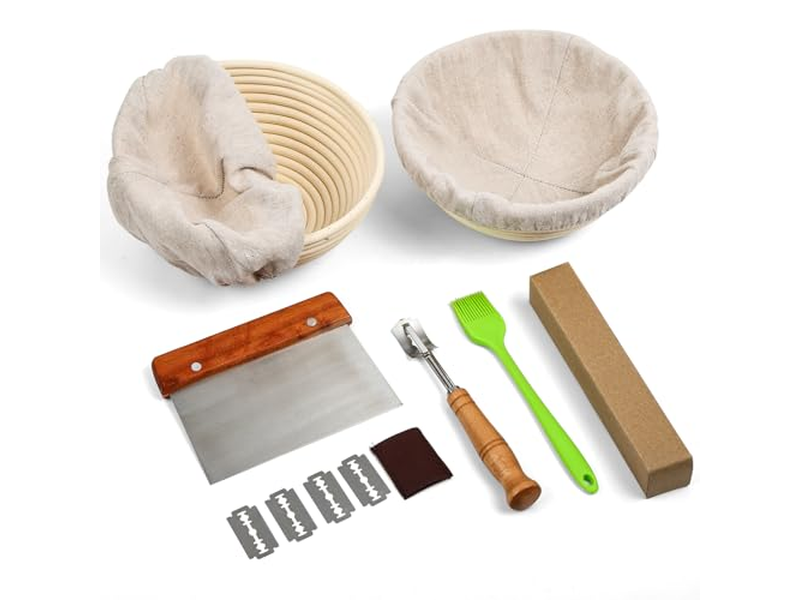 Accessori Banneton Forniture per panificazione Set di fodere in tessuto