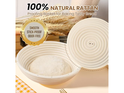 Set di 2 <u><a href='https://it.bannetonbasket.com'>cestini per lievitazione</a></u> Banneton