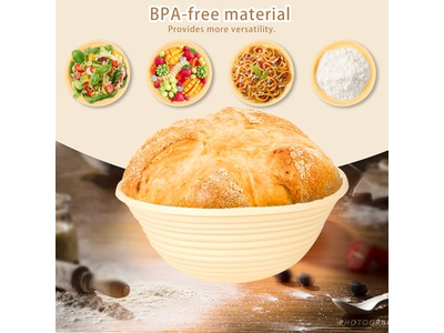 Banneton per Pane Artigianale Prima Volta 10 Pollici Coperchio Ovale 8P Fodera