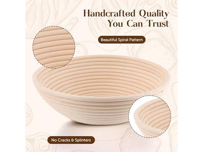 Kit Banneton Mini Ovale 250g 750g Miglior Fodera Rotonda in Rattan di Salice