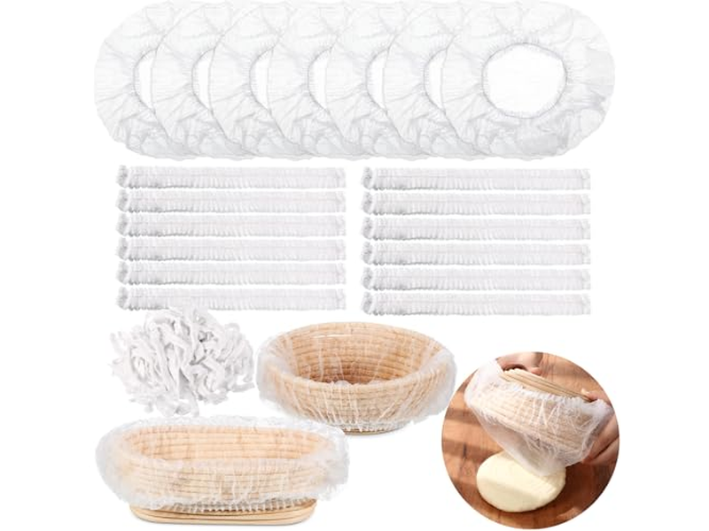 Cestino per Lievitazione Banneton Grande Ovale 9 Pollici Pacchetto Banneton Semplici