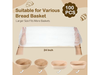 Cestino per Lievitazione Banneton Grande Ovale 9 Pollici Pacchetto Banneton Semplici
