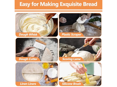 Cestino per Panificazione Scone Brownie Torta Muffin Pane di Lievito Madre in Legno Baton