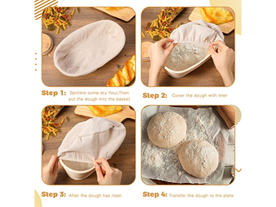 Cestino per Lievitazione Benetton 23 cm Ovale Rotondo per Impasto di Pasta e Pane