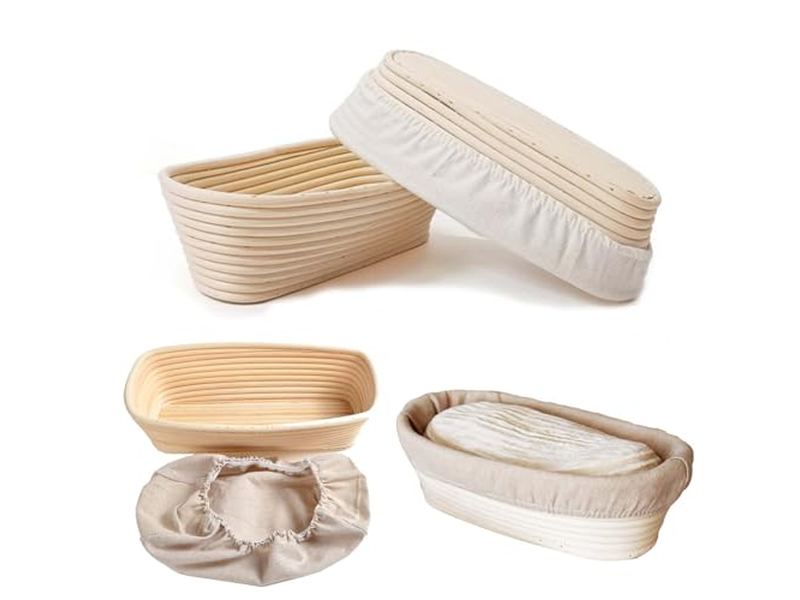 Set per Panificazione con Cestini per Lievitazione e Fodere