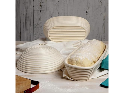 Set per Panificazione con Cestini per Lievitazione e Fodere