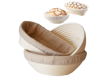 Set per Panificazione con Cestini per Lievitazione e Fodere
