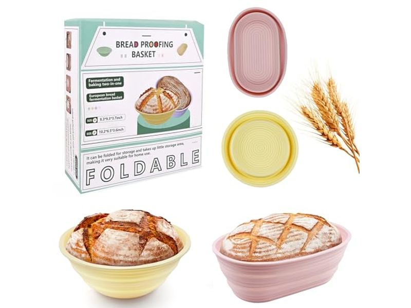 Cestini per Pane per il Bancone della Cucina Rotondi in Rattan per Servizio