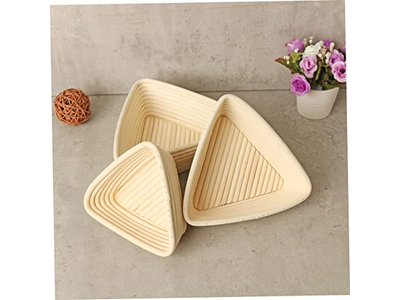 Cestino per Lievitazione del Pane con Inserto di Design Lungo Banneton 7 Pollici Ovale Premium 10 Pollici