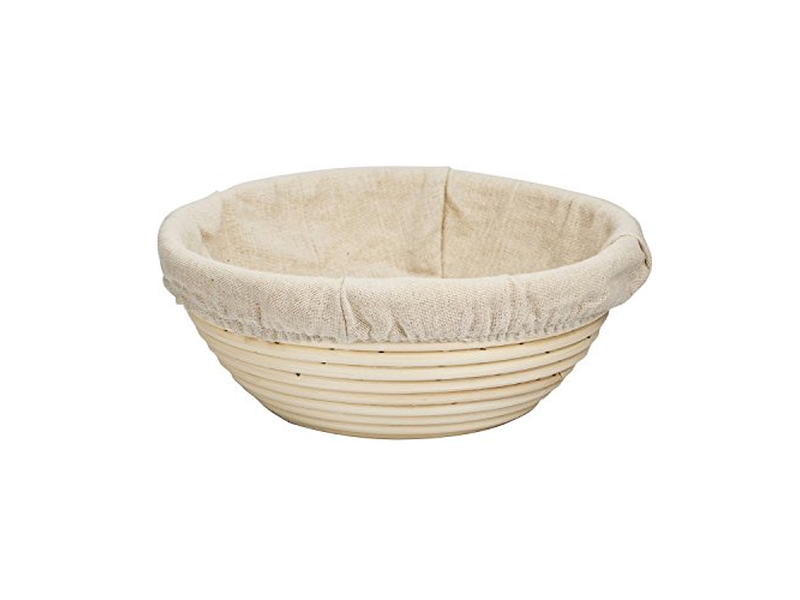 Cestino per Lievitazione in Canna Banneton 9 Pollici con Raschietto Lame Pane in Offerta con Rivestimento