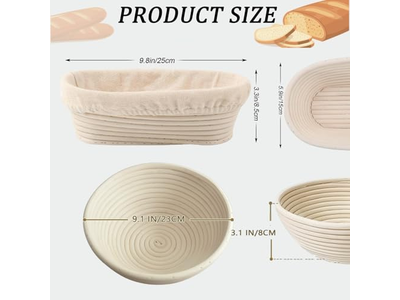 Produttore Cinese Cestino per Pane Banneton Raschietto per Impasto Bambù
