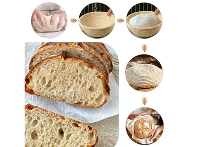 Produttore Cinese Cestino per Pane Banneton Raschietto per Impasto Bambù