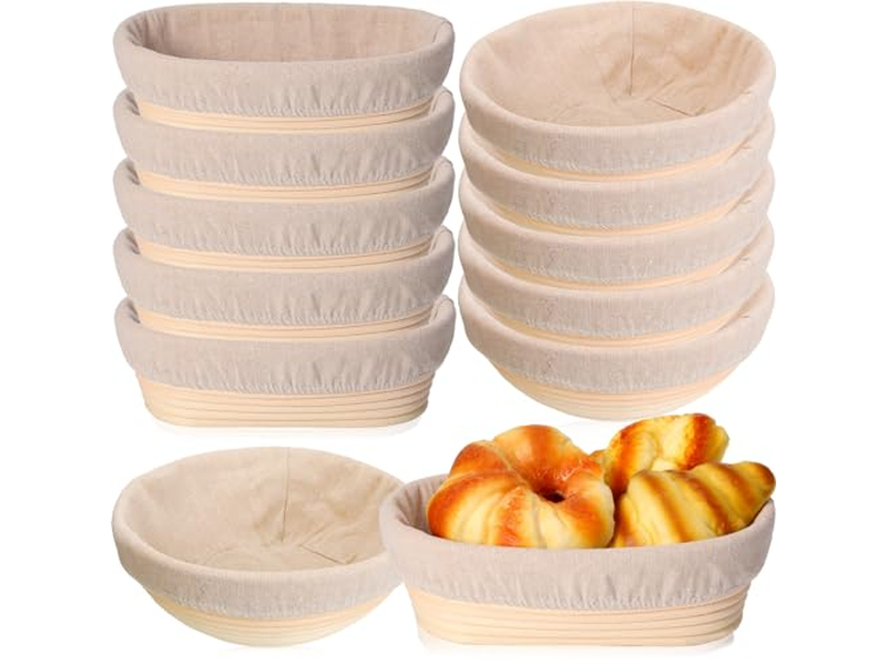 Rivestimenti in Tessuto per Cestini Cestino Rotondo per Servizio Pane Artigianato con Set Miniature