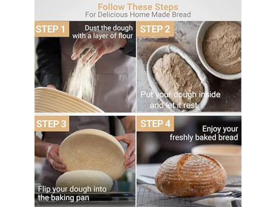 Ciotola per Cestino di Grado Alimentare Rivestimento per Fermentazione del Pane Abito per Modellatura del Lievito Madre