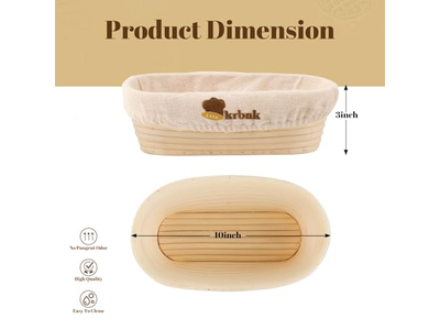 Ciotola per Pane in Rattan Indonesiano per Panificazione di Sourdough