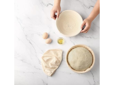 Cesto Banneton Premium Rotondo Saint Germain per Pane con Fodera